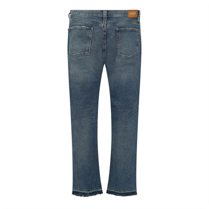 Blue - Back - Replay Womens-Ladies Straight Jeans