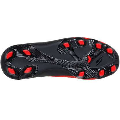 Red-Black - Back - Skechers Childrens-Kids Skx 2 Firm Ground Football Boots