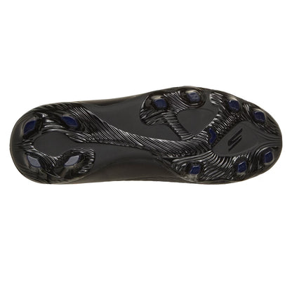 Black-Orange - Back - Skechers Childrens-Kids Skx 2 Firm Ground Football Boots