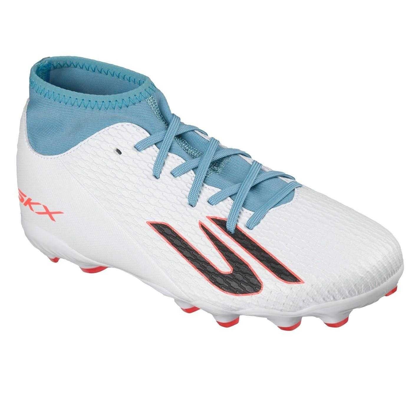 White-Blue - Lifestyle - Skechers Childrens-Kids Skx 2 Firm Ground Football Boots