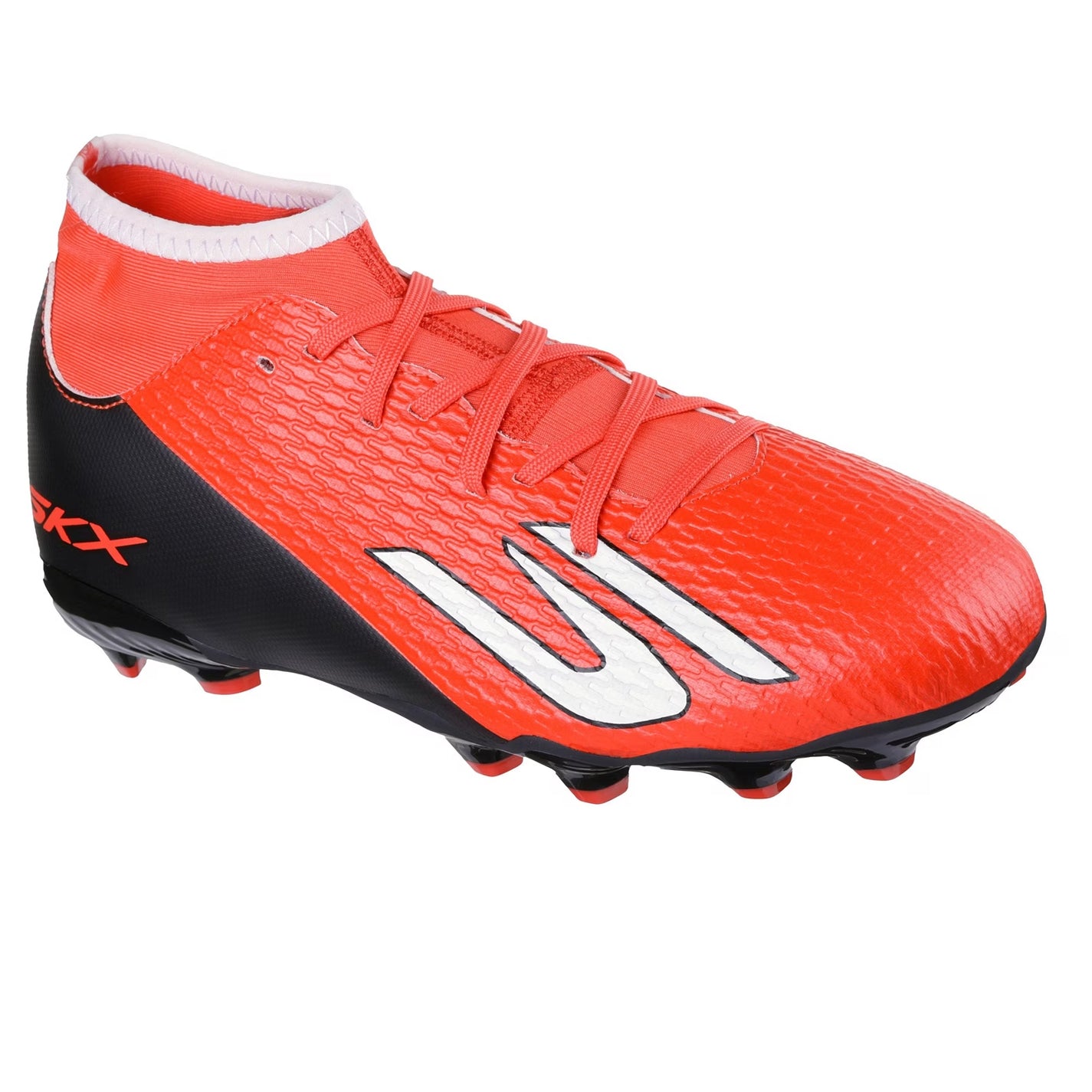 Red-Black - Pack Shot - Skechers Childrens-Kids Skx 2 Firm Ground Football Boots