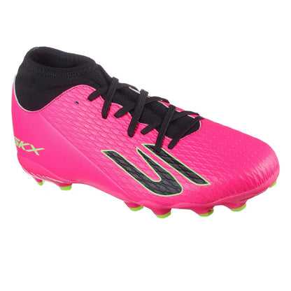Pink-Black - Pack Shot - Skechers Childrens-Kids Skx 2 Firm Ground Football Boots