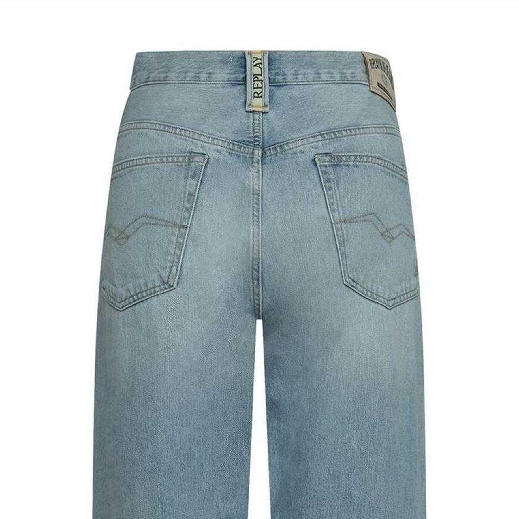 Blue - Lifestyle - Replay Womens-Ladies 9zero1 Straight Jeans