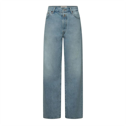 Blue - Front - Replay Womens-Ladies 9zero1 Straight Jeans