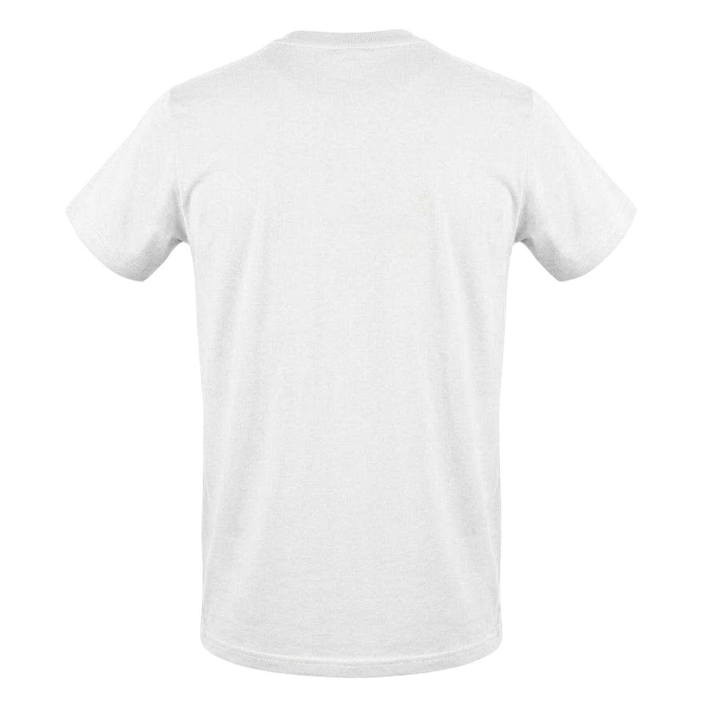White - Back - Aquascutum Mens Logo Cotton Regular T-Shirt