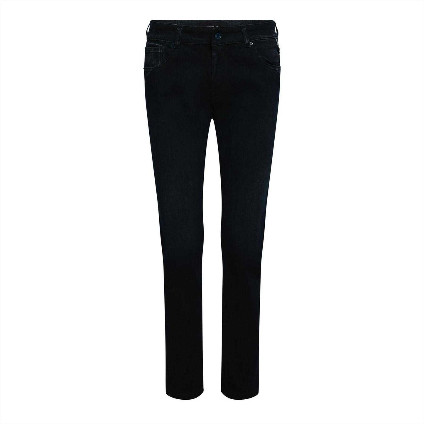 Blue - Front - Replay Womens-Ladies Faaby Cotton Slim Jeans