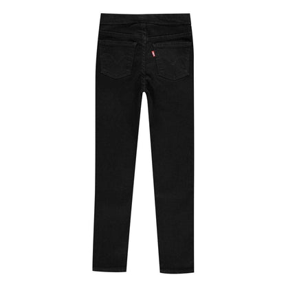 Black - Back - Levis Childrens-Kids Cotton Skinny Jeans