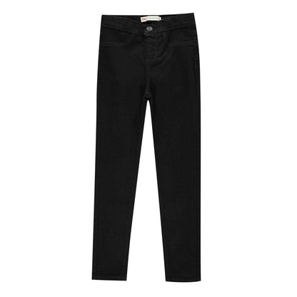 Black - Front - Levis Childrens-Kids Cotton Skinny Jeans
