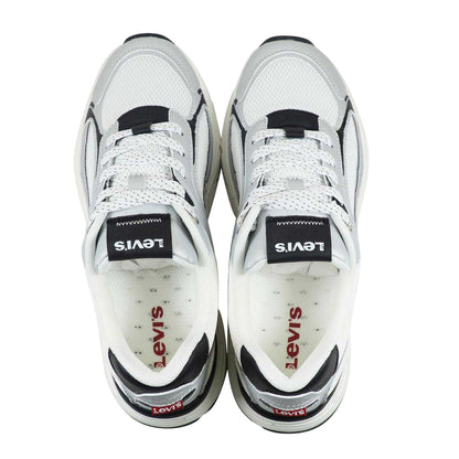 Silver-White-Black - Lifestyle - Levis Childrens-Kids Curtis Trainers