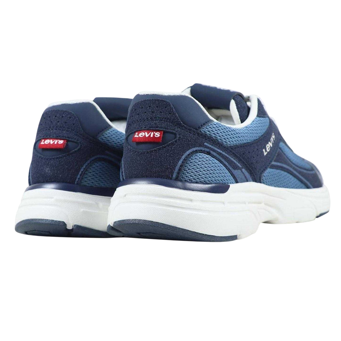Navy - Back - Levis Childrens-Kids Curtis Trainers
