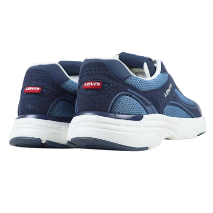Navy - Back - Levis Childrens-Kids Curtis Trainers