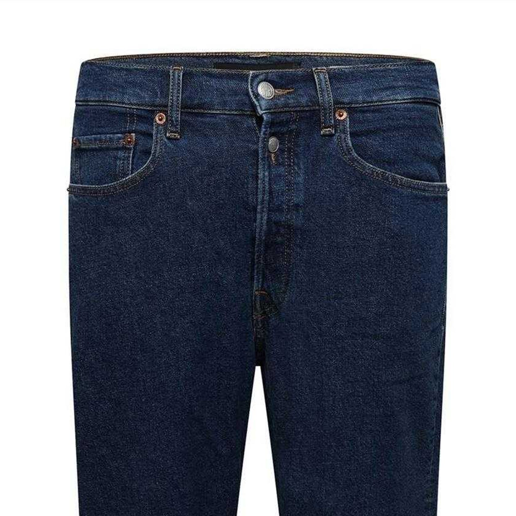 Blue - Side - Replay Womens-Ladies 9zero1 Straight Jeans