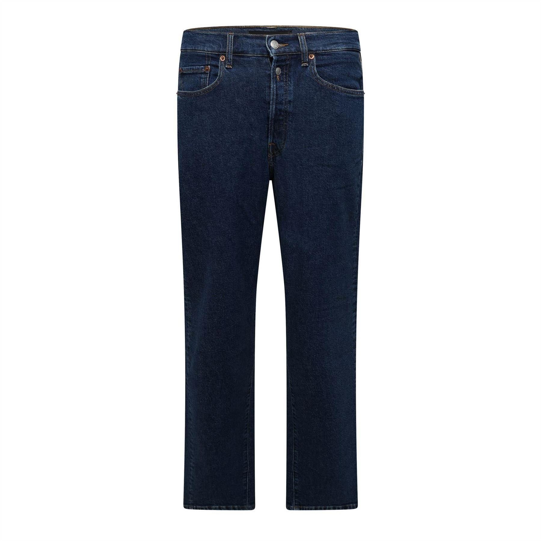 Blue - Front - Replay Womens-Ladies 9zero1 Straight Jeans
