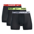 Black - Front - Nike Mens Boxer Shorts (Pack of 3)