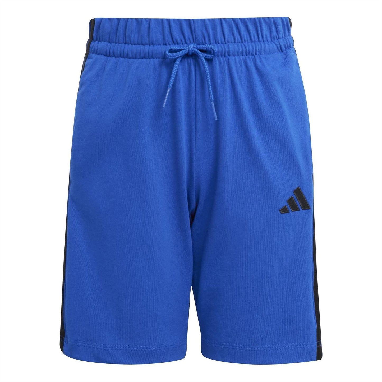 Team Royal Blue - Front - Adidas Boys Essentials 3 Stripes Shorts