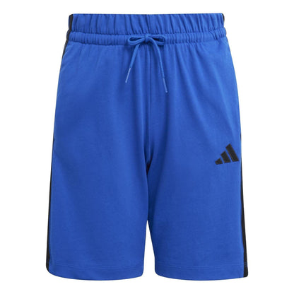 Team Royal Blue - Front - Adidas Boys Essentials 3 Stripes Shorts