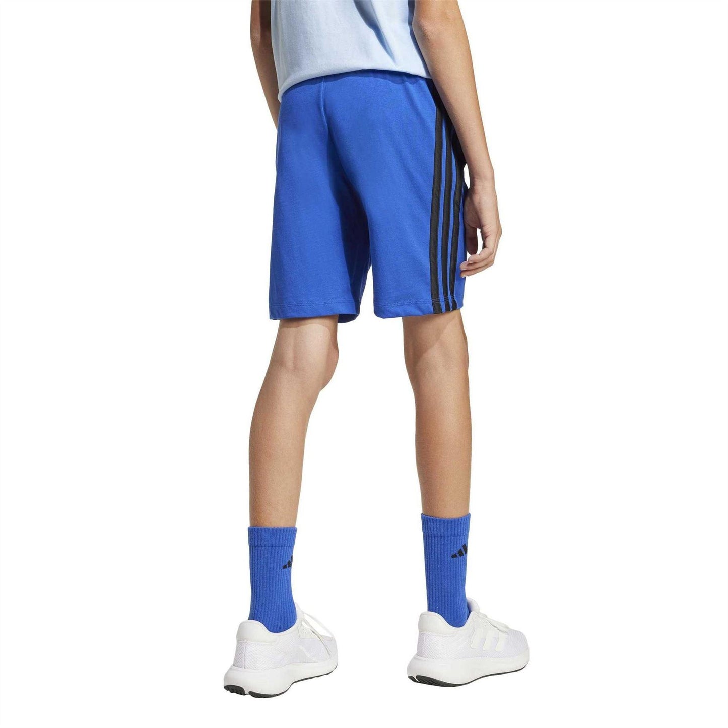 Team Royal Blue - Pack Shot - Adidas Boys Essentials 3 Stripes Shorts