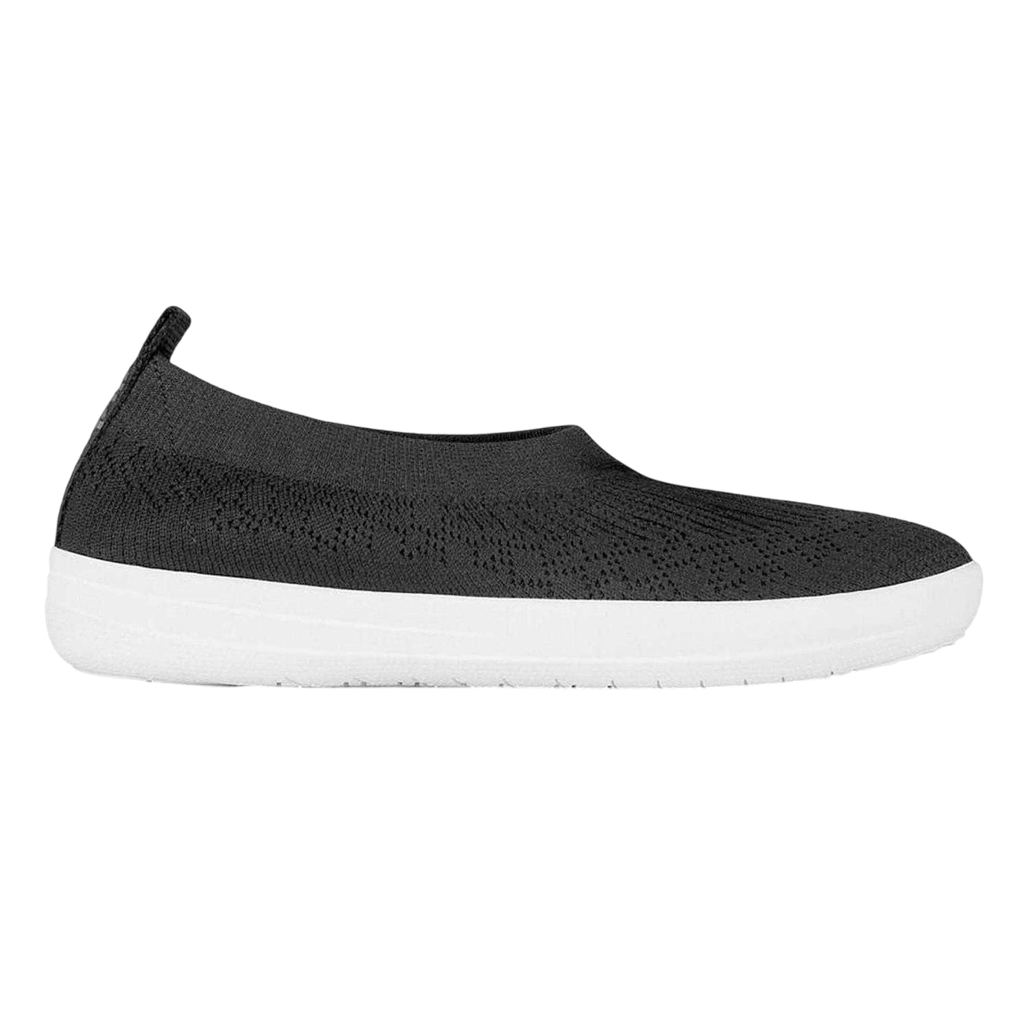 Black - Front - Fit Flop Womens-Ladies Uberknit Flat Pumps