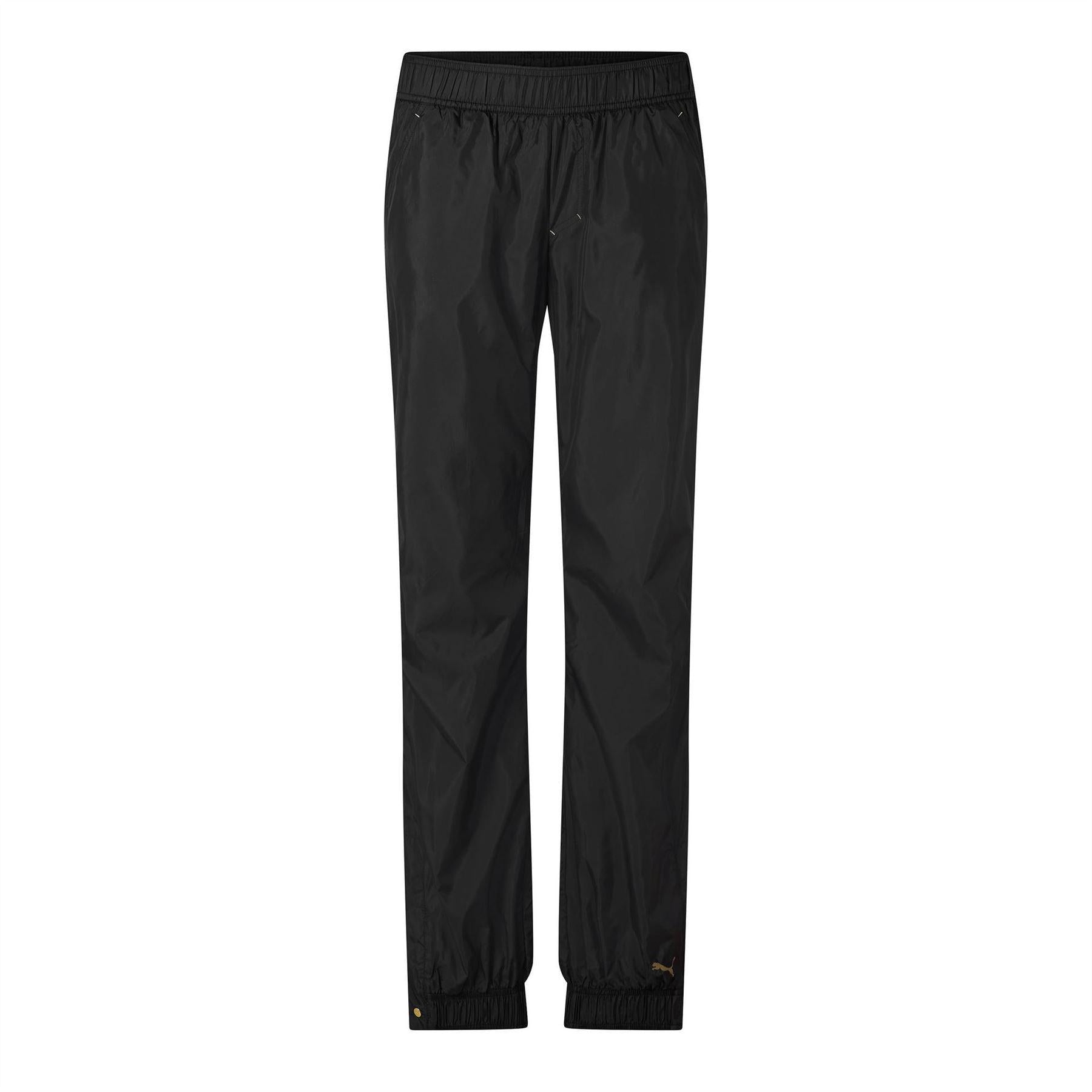 Black - Front - Puma Womens-Ladies Woven Tracksuit Bottoms