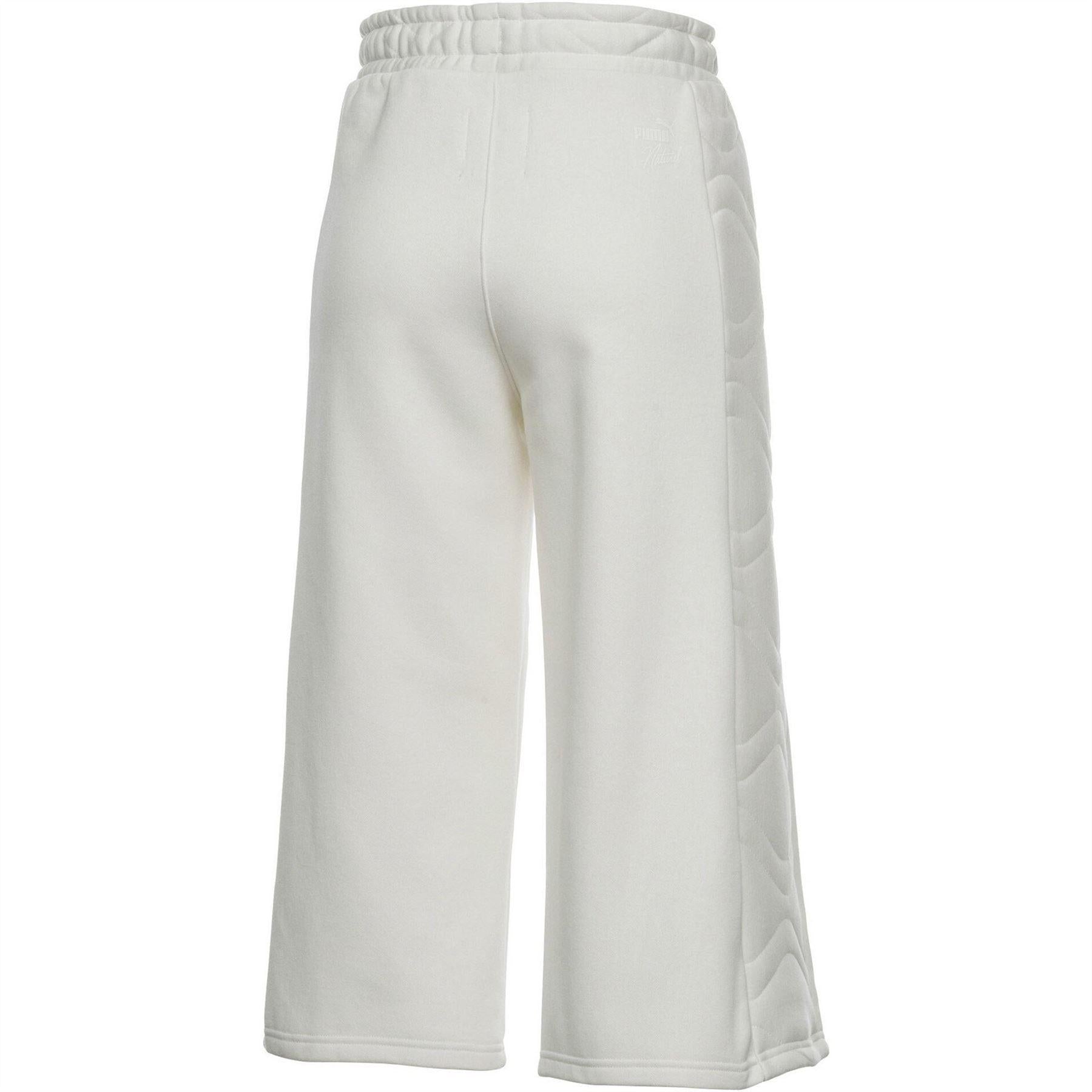 White - Back - Puma Womens-Ladies Wide Leg Culottes
