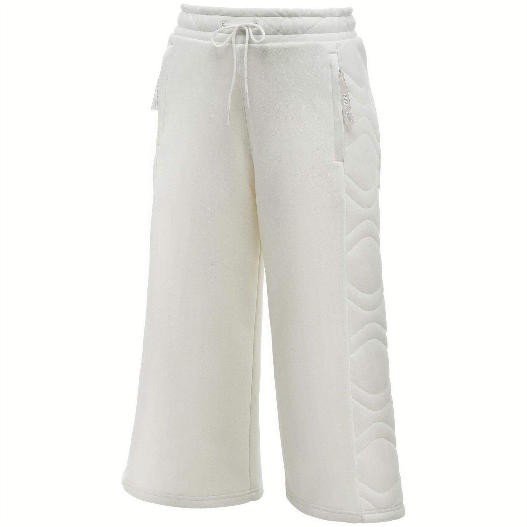 White - Front - Puma Womens-Ladies Wide Leg Culottes