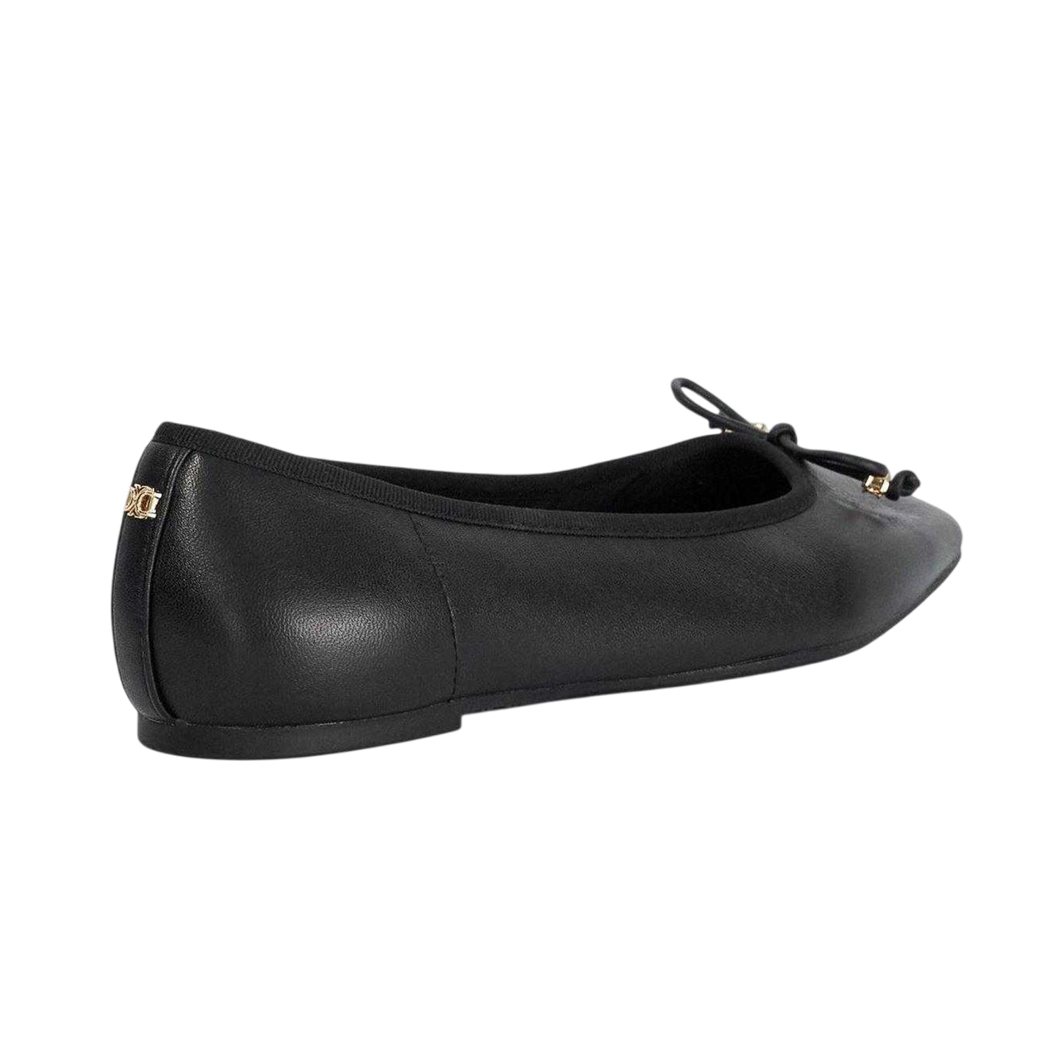 Black - Back - Dune London Womens-Ladies Lo Hennie Leather Pumps
