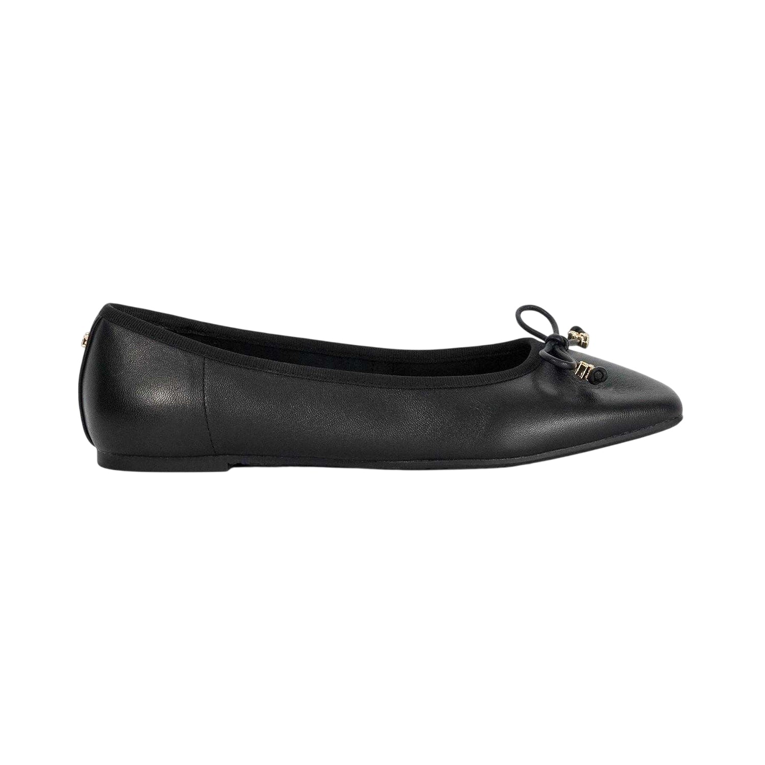 Black - Front - Dune London Womens-Ladies Lo Hennie Leather Pumps