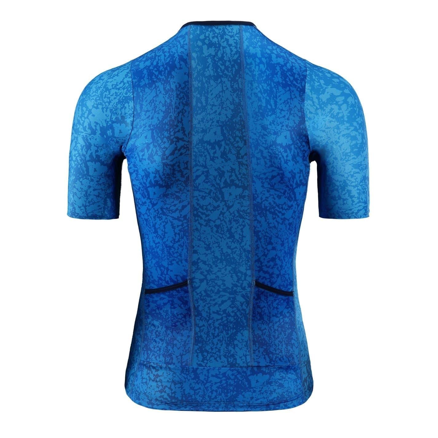 Blue - Back - dhb Mens Hydron Short-Sleeved Top