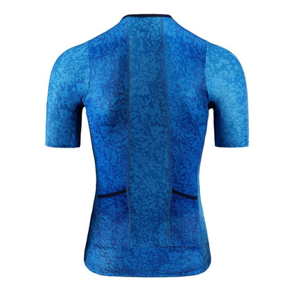 Blue - Back - dhb Mens Hydron Short-Sleeved Top