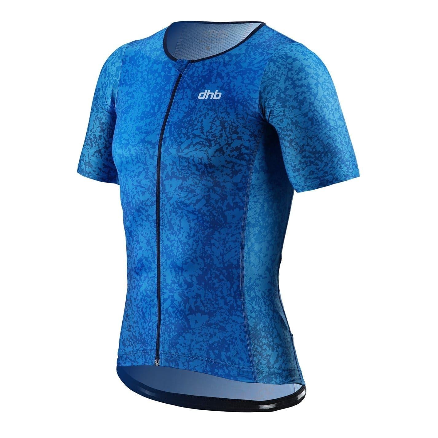Blue - Side - dhb Mens Hydron Short-Sleeved Top