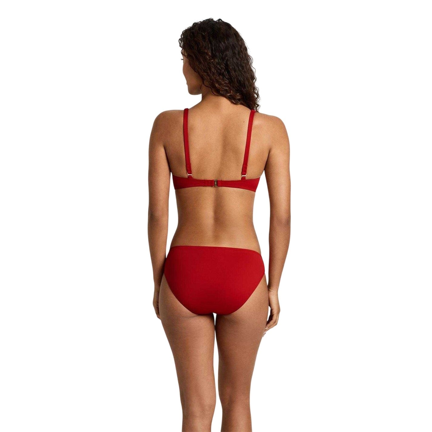 Red - Back - Ralph Lauren Womens-Ladies Ring Hipster Bikini Bottoms