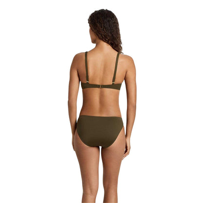 Khaki Green - Back - Ralph Lauren Womens-Ladies Ring Hipster Bikini Bottoms