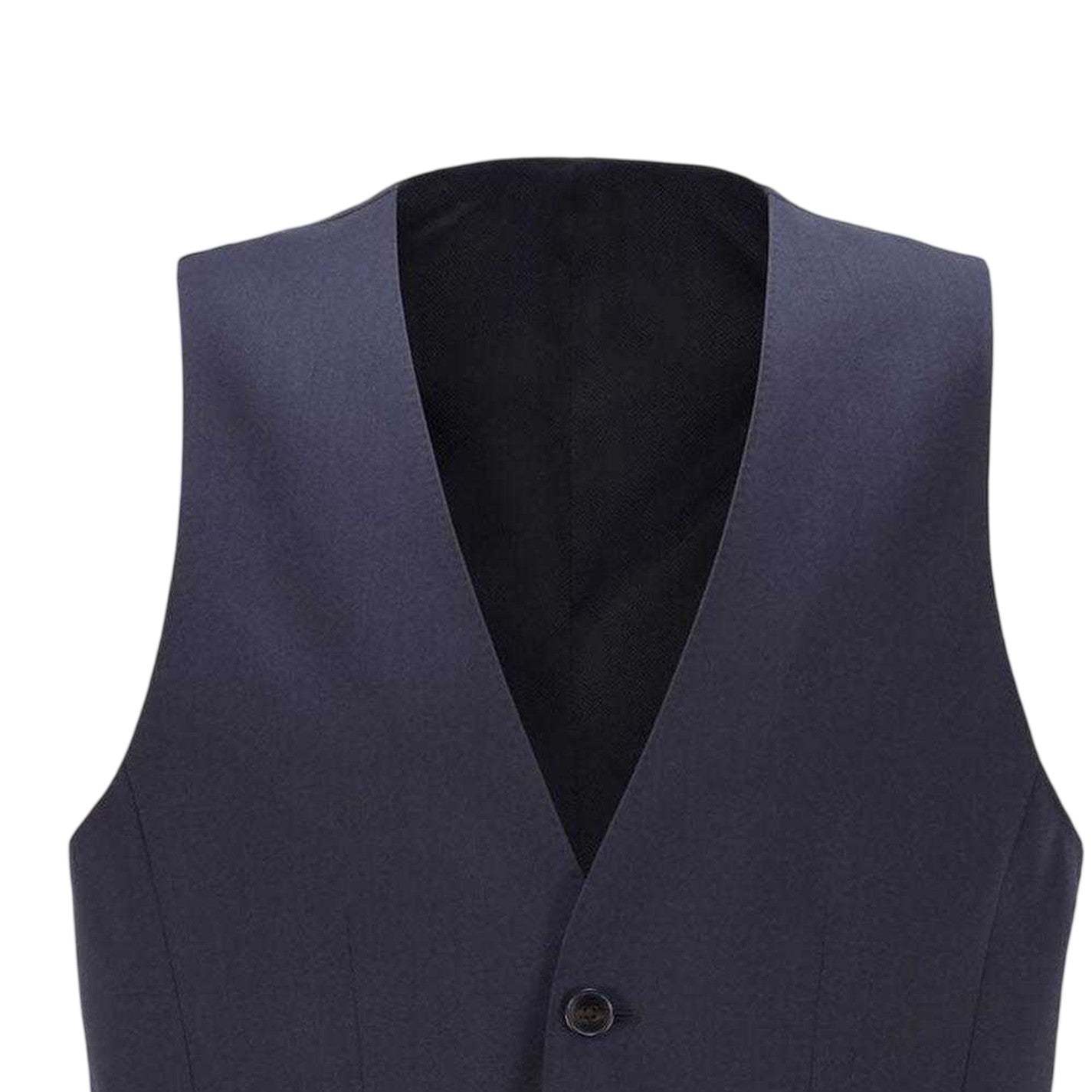 Dark Blue - Side - Boss Mens Wilson Waistcoat