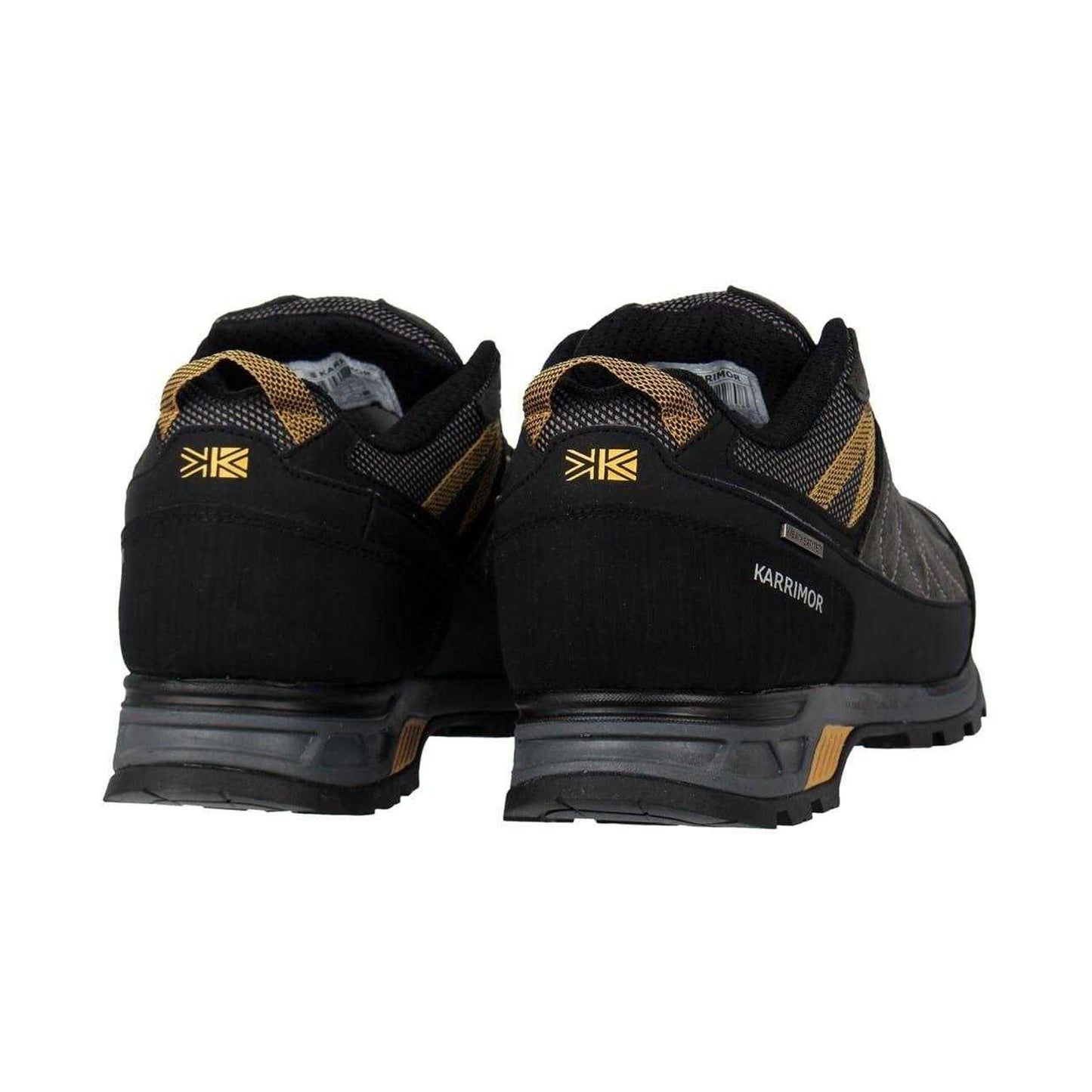 Charcoal-Yellow - Back - Karrimor Mens Hot Rock Flat Walking Shoes