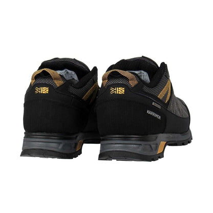 Charcoal-Yellow - Back - Karrimor Mens Hot Rock Flat Walking Shoes