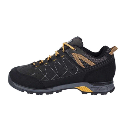 Charcoal-Yellow - Side - Karrimor Mens Hot Rock Flat Walking Shoes