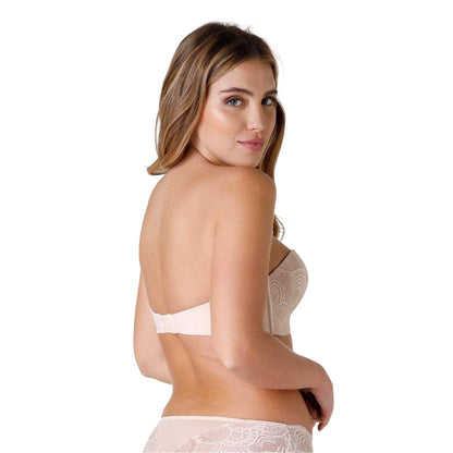 Ivory - Back - Wonderbra Womens-Ladies Glamour Strapless Bra