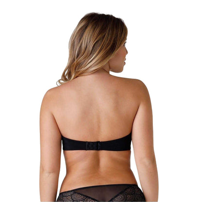 Black - Back - Wonderbra Womens-Ladies Glamour Strapless Bra