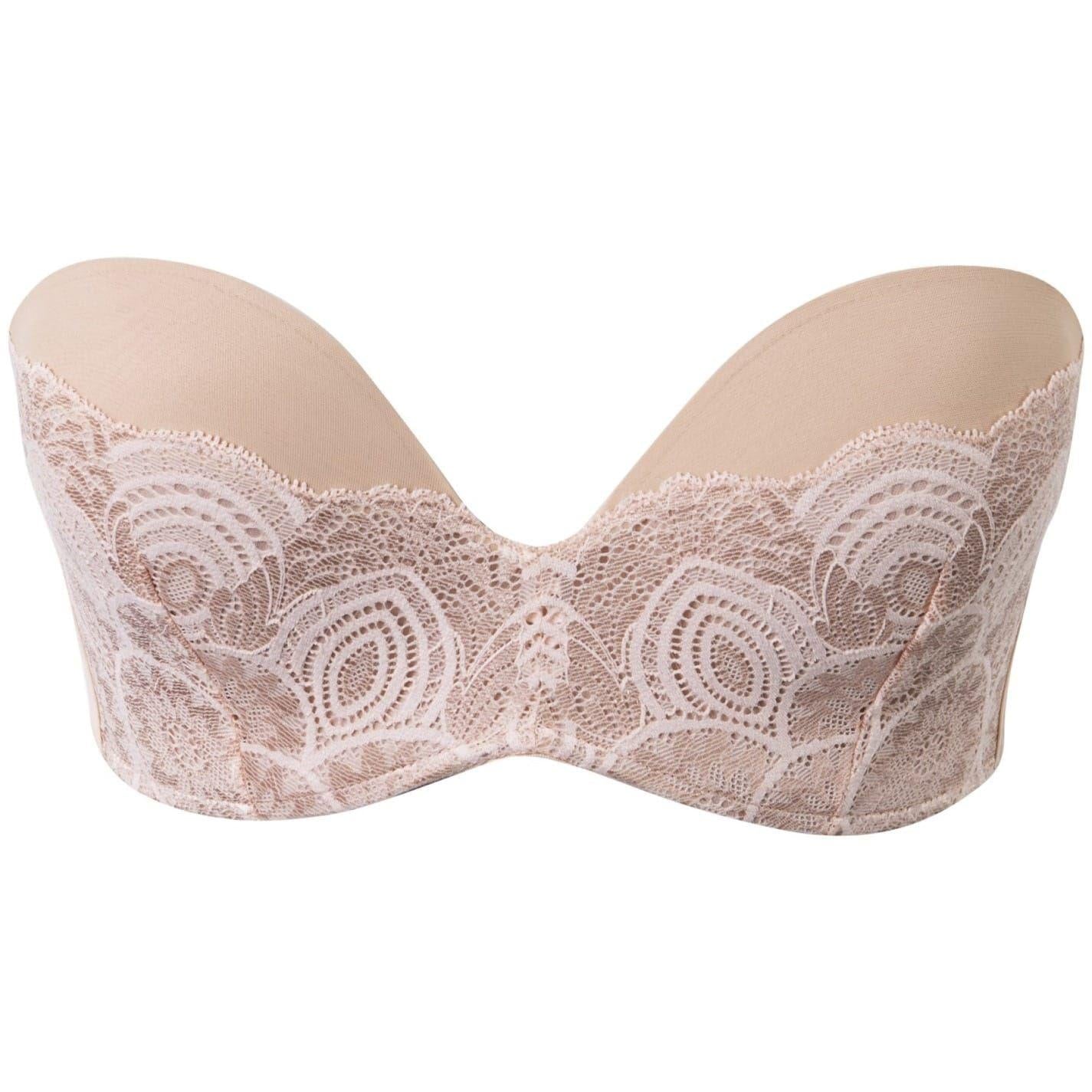 Ivory - Front - Wonderbra Womens-Ladies Glamour Strapless Bra