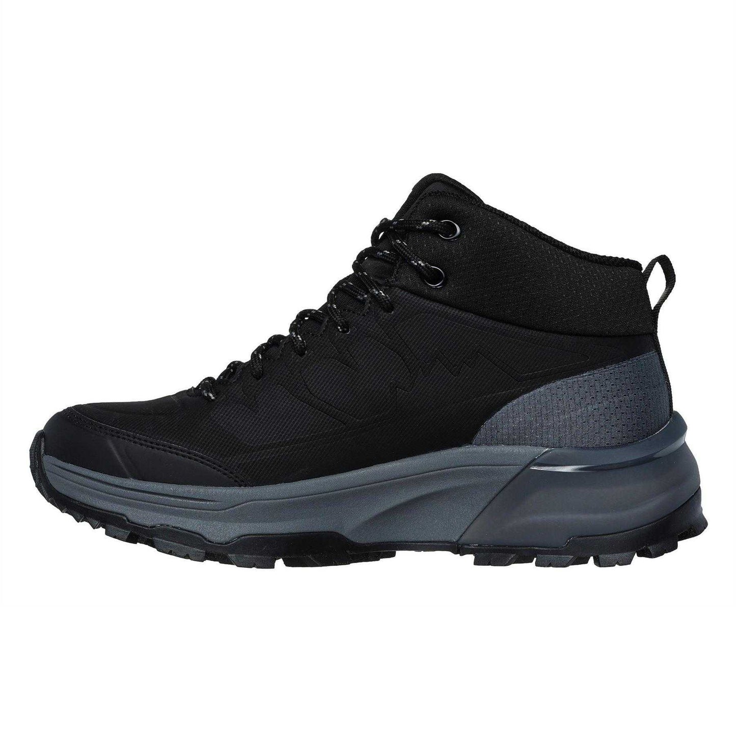 Black-Charcoal - Back - Skechers Womens-Ladies Max Protect Walking Boots