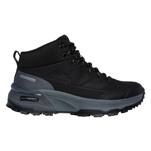 Black-Charcoal - Front - Skechers Womens-Ladies Max Protect Walking Boots