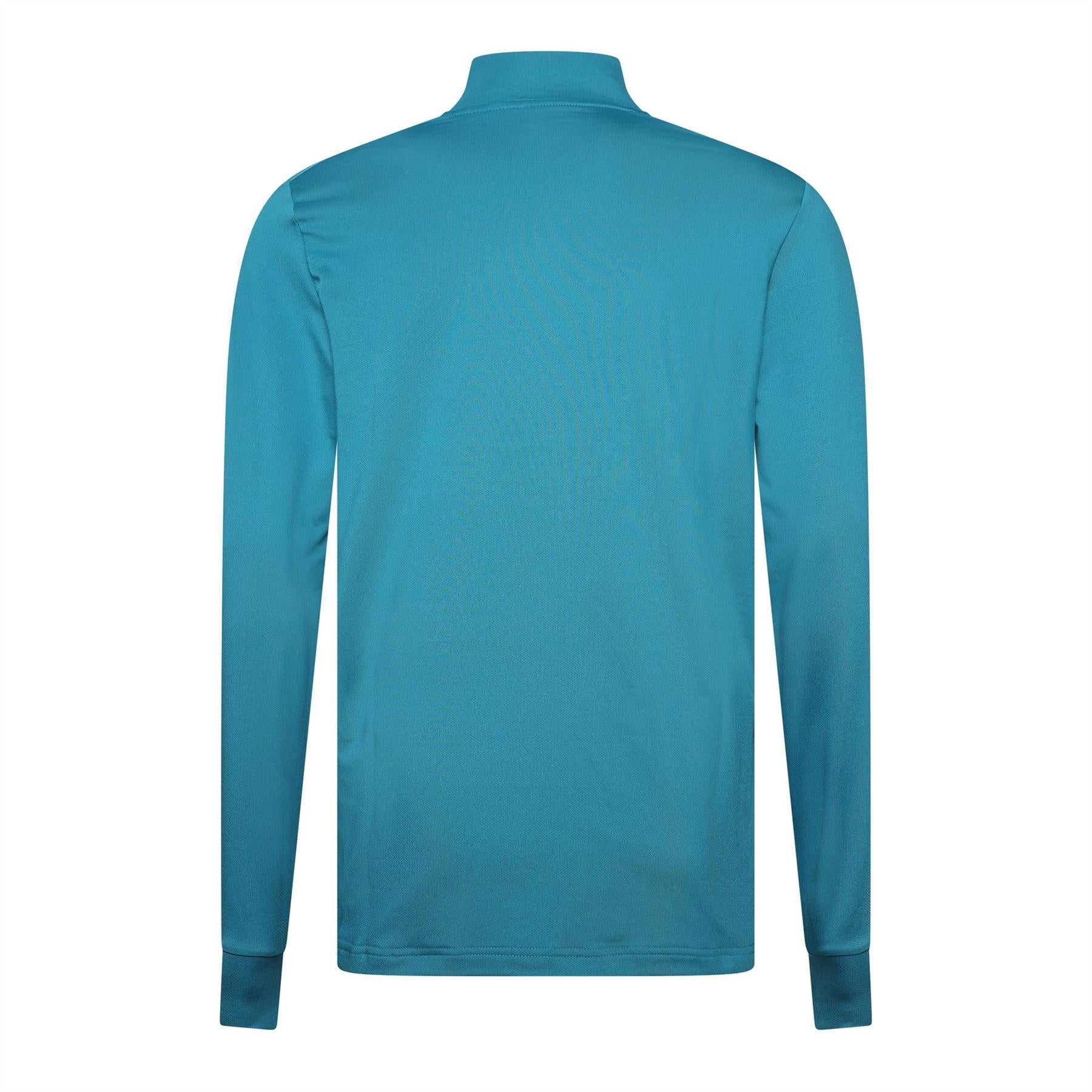 Pagoda Blue - Back - Castore Mens Wolverhampton Wanderers FC Quarter Zip Training Track Top