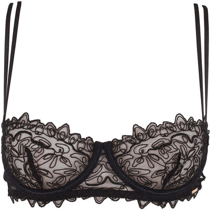 Black - Front - Bluebella Womens-Ladies Lace Bra