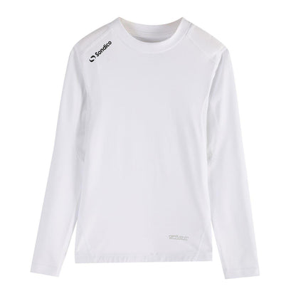 White - Front - Sondico Childrens-Kids Core Breathable Long-Sleeved Base Layer Top