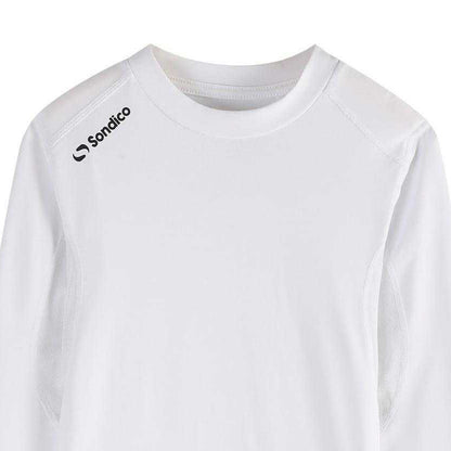 White - Side - Sondico Childrens-Kids Core Breathable Long-Sleeved Base Layer Top