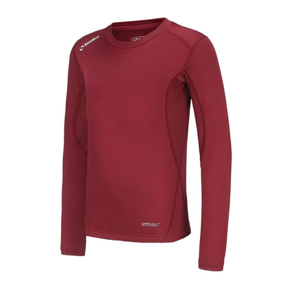 Burgundy - Side - Sondico Childrens-Kids Core Breathable Long-Sleeved Base Layer Top