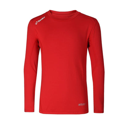 Red - Front - Sondico Childrens-Kids Core Breathable Long-Sleeved Base Layer Top