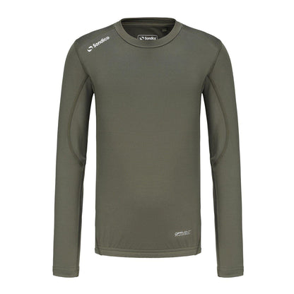 Olive - Front - Sondico Childrens-Kids Core Breathable Long-Sleeved Base Layer Top