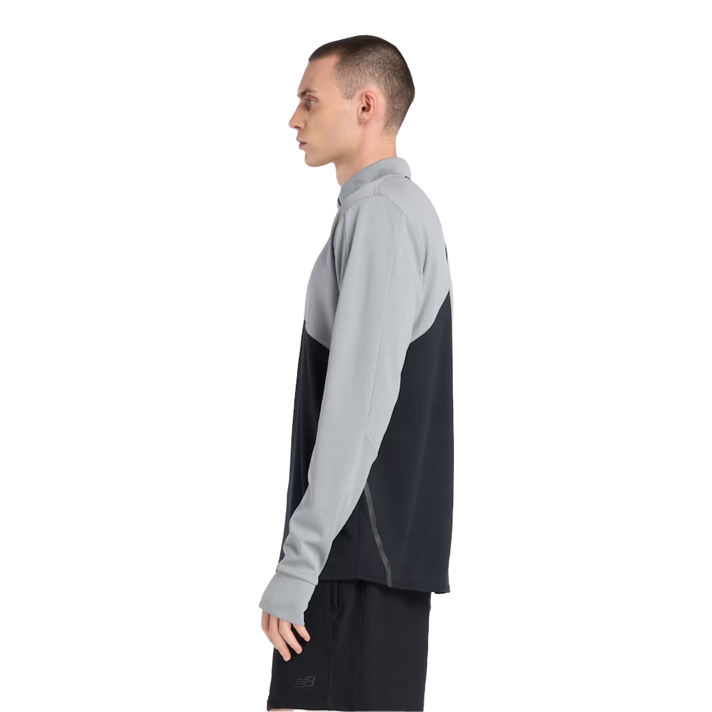 Grey - Lifestyle - New Balance Mens Utility Quarter Zip Track Top