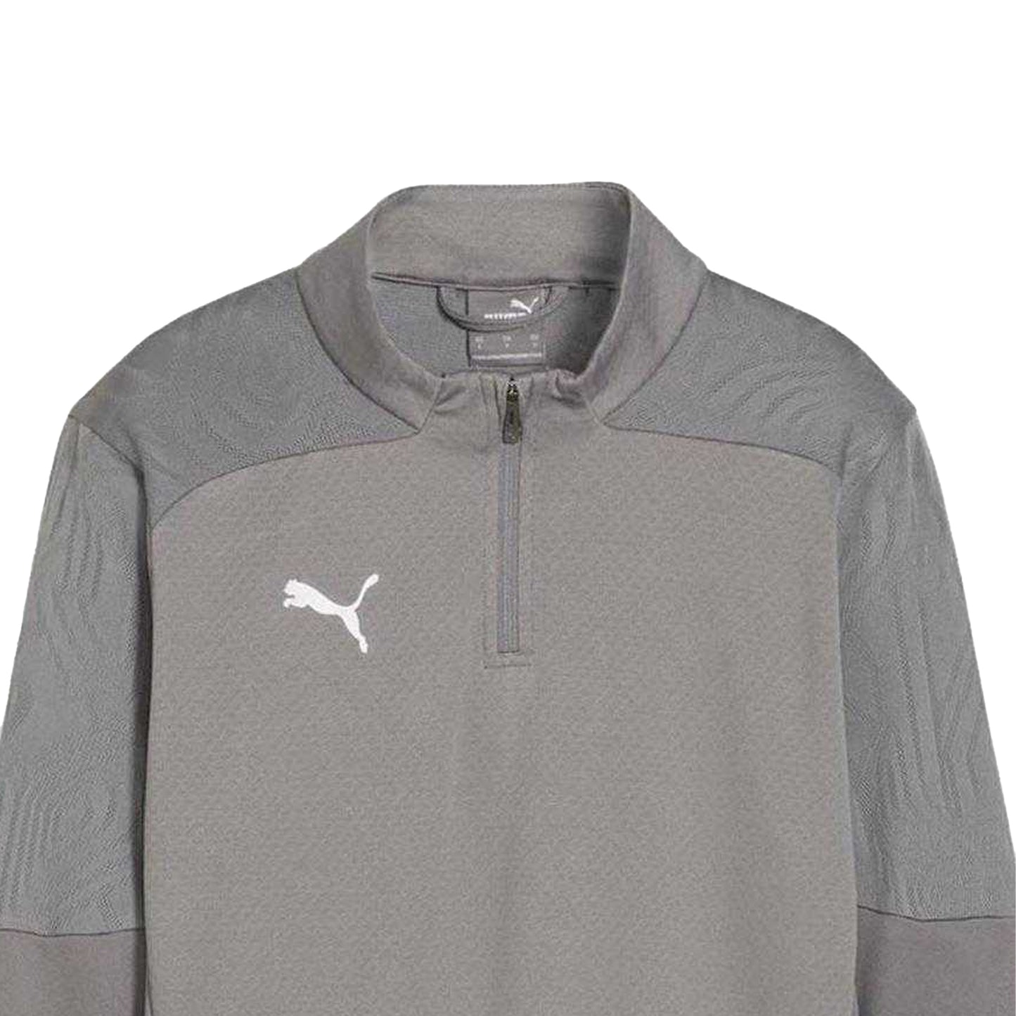 Grey - Side - Puma Mens Training Quarter Zip Track Top
